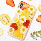 作品【多機種対応】 ＊本物のお花＊ 植物図鑑 押し花スマホケース iPhone15 iPhone14 iPhone13 AQUOS Xperia Galaxy Google Pixel