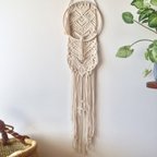 作品macrame wallhanging round 