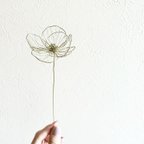 作品SALE✨【受注製作】Wire flower "Anemone"真鍮