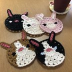 作品【送料無料】うさぎコースター1枚　♡保護猫支援♡