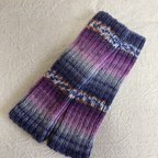 作品オパール毛糸で編んだ手編みのハンドウォーマーm0099