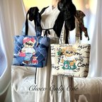 作品❤️新作くま🐻ちゃん1点物‼️2種類大人かわいい❤️トートバッグ👜販売中です😊