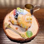 作品＊---パンケーキの印鑑スタンド---＊ﾌﾙｰﾂ