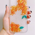 作品✨🌼金木犀 スマホケース🌼✨