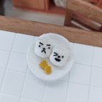 作品ミニチュア　くまちゃんの塩むすび🍙③