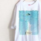 作品自由な女神　メンズ・レディースTシャツ（ハイグレード）