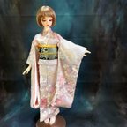 作品正絹 桜の🌸振袖セット 1点もの 58cm Doll用 bjd SD13