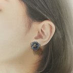 作品お花のピアス