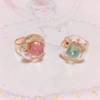 作品宝石の精の贈り物ring エメラルド まる