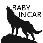 作品baby in car wolf ステッカー　車　窓　スマホケース