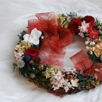 作品Christmas wreath , タータンチェック