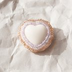 作品Heart Brooch 04 / ハート ビーズ ブローチ 04