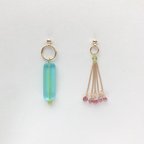 作品EARRING:「Blue」-drizzle- onomatopoeia