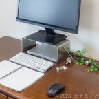 作品コンパクトなＰＣモニター台（ステンレス製）