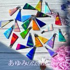 作品【受注販売】ハイブリッドオパールトライアングルペンダント