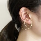 作品18kgp☆ear cuff(volume) イヤーカフ