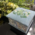 作品イニシャル手刺繡のbox『Ｋ』