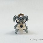 作品犬（ミニチュアシュナウザー）のファスナーチャーム