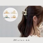 作品バンスクリップ 胡蝶 髪飾り 韓国 浴衣 ヘアクリップ ヘアアクセサリー アレンジ 贈り物 秋-Melon.kk