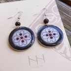 作品エスニック調模様のラウンドピアス/Ethnic Pattern Clay Round Earrings