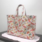 作品BagビニールA4／カラフルきのこ