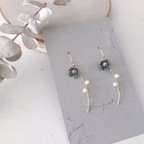 作品 “olive”  flower Pierce/earring