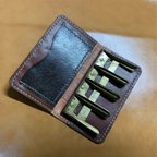 作品コインキャッチャー　革財布　シンプルデザイン　カードケース