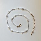 作品white pearl choker