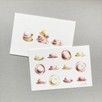 作品post card set -hat-