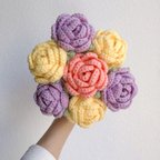 作品7点枯れないローズrose 　愛情いっぱい　記念日母の日お祝い　鍵編み花かぎ編み