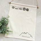 作品登山バッチ　＊　刺繍タペストリー