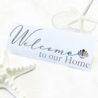 作品𓇼SEA BLUE original sticker𓇼 Welcome to our Home ステッカー 