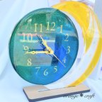 作品【時計】ディンプルアートgradation clock 