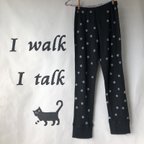 作品“Strike a paw”レギンスパンツ スムース 黒