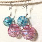 作品水風船（青×ピンク）〜空洞レジン〜