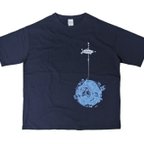 作品宇宙エレベーター　ビッグシルエットTシャツ　メンズMサイズ