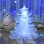 作品【光る羽ツリー】テーブルサイズ LEDライト付き feather tree light