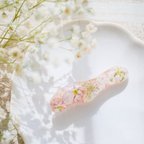 作品桜と小花のヘアクリップ