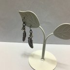 作品⛓羽根のピアス/イヤリング*スワロフスキー  