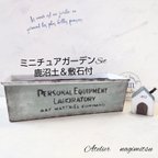 作品ミニチュアガーデンSet☆リメイク缶（パウンド缶Ｌsize)✤ピスタチオグリーン✤