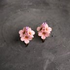 作品桜に焦がれた紫陽花の耳飾り(受注制作)