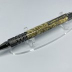 作品木軸シャーペン　スタビライズドウッド0.7mm  メープルバール　アッシュグレー