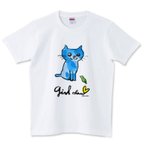 作品girlちゃんTシャツ・青い猫