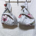 作品🌹NEW🌹シルクオーガンジー　花柄プリントのワンハンドルバッグ