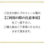 作品ご注文の前にプロフィール覧の【ご利用の際の注意事項】をご一読下さい