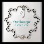 作品【 Oscilloscope 】 Cow Cow  ネックレス / ブレスレット  ブラック