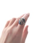 作品ジャパンヴィンテージ　オーバルボタンの指輪【フリーサイズ】 