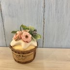 作品お花のカップケーキ✱ミニローズピンク