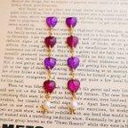 作品Tiny Hearts Earrings - PinkPurple