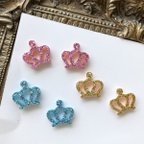 作品【6個♡3色カラー2個×3色】王冠☆パーツ♡推し活♡キッズハンドメイド⭐️小物やアクセサリー作りに♡6点セット